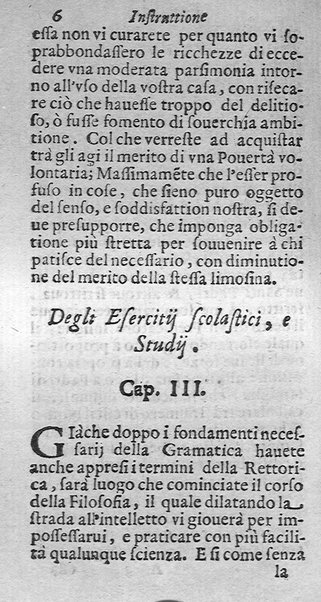 Instruttione famigliare di Francesco Lanospigio nobile genouese a Nicolo' suo figliuolo