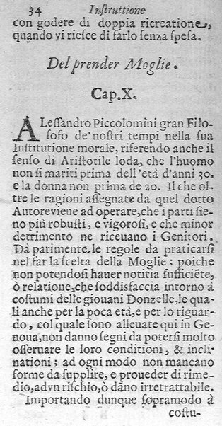 Instruttione famigliare di Francesco Lanospigio nobile genouese a Nicolo' suo figliuolo