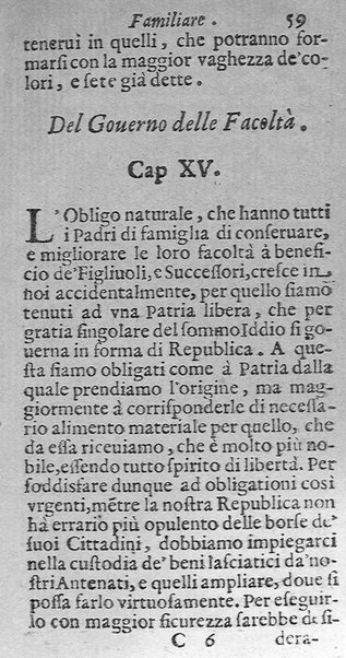 Instruttione famigliare di Francesco Lanospigio nobile genouese a Nicolo' suo figliuolo