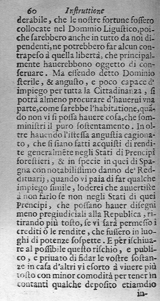 Instruttione famigliare di Francesco Lanospigio nobile genouese a Nicolo' suo figliuolo