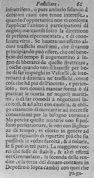 Instruttione famigliare di Francesco Lanospigio nobile genouese a Nicolo' suo figliuolo