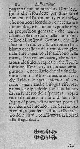 Instruttione famigliare di Francesco Lanospigio nobile genouese a Nicolo' suo figliuolo