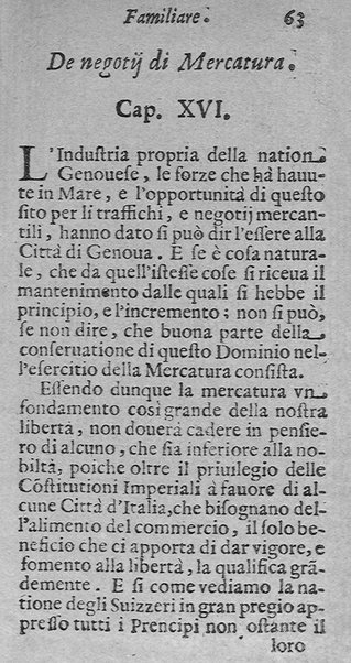 Instruttione famigliare di Francesco Lanospigio nobile genouese a Nicolo' suo figliuolo