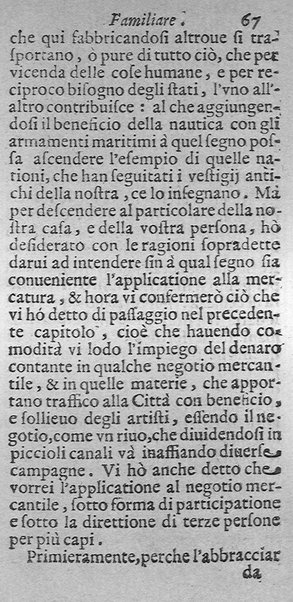 Instruttione famigliare di Francesco Lanospigio nobile genouese a Nicolo' suo figliuolo