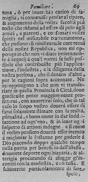 Instruttione famigliare di Francesco Lanospigio nobile genouese a Nicolo' suo figliuolo