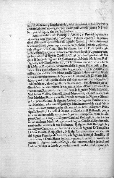 Risposta del signor Carlo Fontana alla lettera dell'illustriss. sig. Ottauio Castiglioni