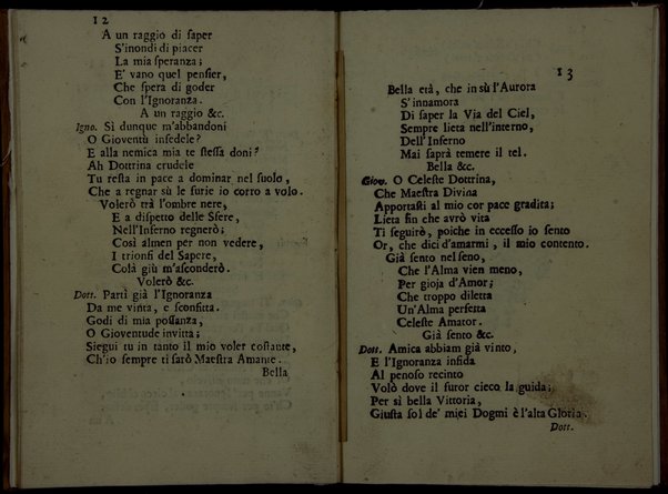 Il trionfo della dottrina cristiana oratorio da cantarsi nella Chiesa Nova in Roma. Poesia del molto rev. Padre Nicola Vincenzo Acquaderni agostiniano da Bologna ... Dedicato alla sereniss. altezza del sig. principe Eugenio di Savoja ...