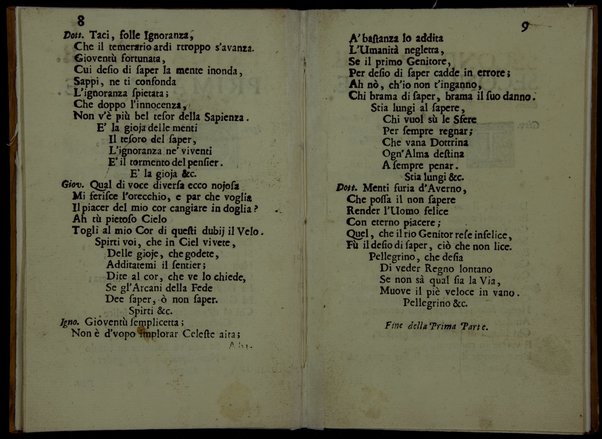 Il trionfo della dottrina cristiana oratorio da cantarsi nella Chiesa Nova in Roma. Poesia del molto rev. Padre Nicola Vincenzo Acquaderni agostiniano da Bologna ... Dedicato alla sereniss. altezza del sig. principe Eugenio di Savoja ...