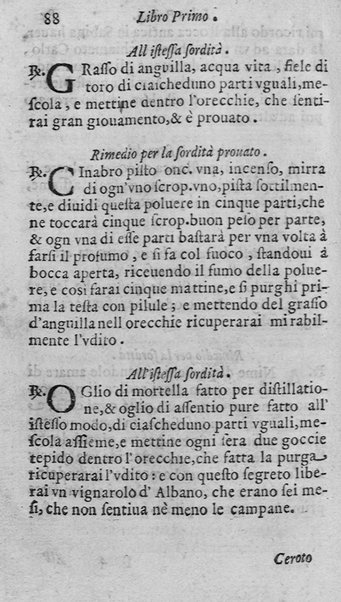 Breue compendio di marauigliosi segreti approuati, e pratticati con felice successo nelle indispositioni corporali. Diuiso in quattro libri ... Con vn Trattato bellissimo per conseruarsi in sanità. ... Dato in luce dal Sig. Fr. Domenico Auda da Lantosca ...