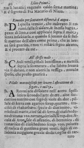 Breue compendio di marauigliosi segreti approuati, e pratticati con felice successo nelle indispositioni corporali. Diuiso in quattro libri ... Con vn Trattato bellissimo per conseruarsi in sanità. ... Dato in luce dal Sig. Fr. Domenico Auda da Lantosca ...