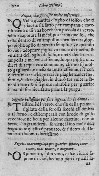 Breue compendio di marauigliosi segreti approuati, e pratticati con felice successo nelle indispositioni corporali. Diuiso in quattro libri ... Con vn Trattato bellissimo per conseruarsi in sanità. ... Dato in luce dal Sig. Fr. Domenico Auda da Lantosca ...