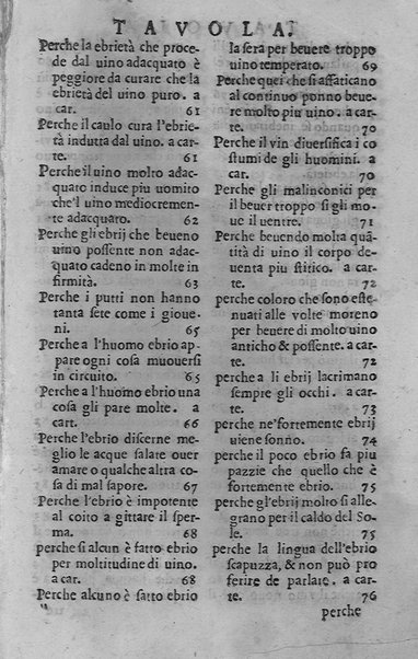 Libro intitolato il perche. Tradotto di latino in italiano, dell'eccellente medico, & astrologo, M. Gieronimo de'Manfredi. Et dall'istesso in molti luochi dilucidato, & illustrato. ... Con la dichiaratione delle virtù d'alcune herbe. Di nuouo ristampata, & ripurgata ...