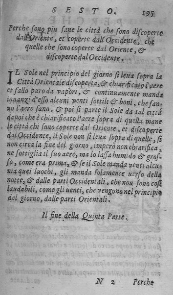 Libro intitolato il perche. Tradotto di latino in italiano, dell'eccellente medico, & astrologo, M. Gieronimo de'Manfredi. Et dall'istesso in molti luochi dilucidato, & illustrato. ... Con la dichiaratione delle virtù d'alcune herbe. Di nuouo ristampata, & ripurgata ...