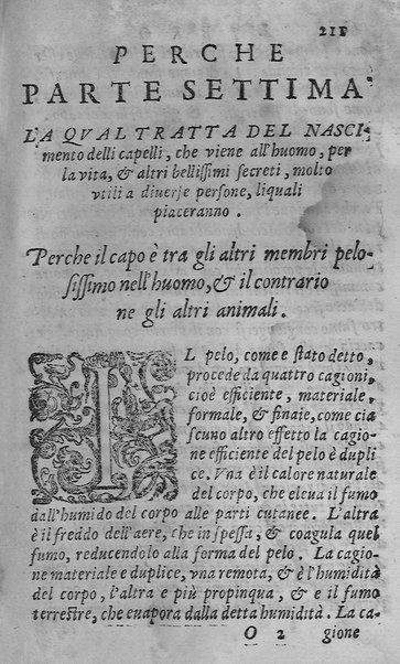 Libro intitolato il perche. Tradotto di latino in italiano, dell'eccellente medico, & astrologo, M. Gieronimo de'Manfredi. Et dall'istesso in molti luochi dilucidato, & illustrato. ... Con la dichiaratione delle virtù d'alcune herbe. Di nuouo ristampata, & ripurgata ...