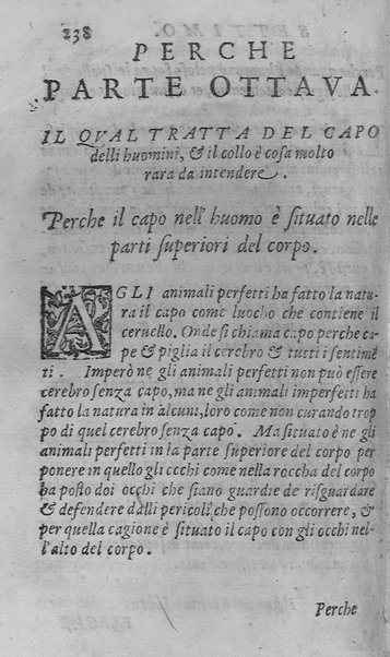 Libro intitolato il perche. Tradotto di latino in italiano, dell'eccellente medico, & astrologo, M. Gieronimo de'Manfredi. Et dall'istesso in molti luochi dilucidato, & illustrato. ... Con la dichiaratione delle virtù d'alcune herbe. Di nuouo ristampata, & ripurgata ...