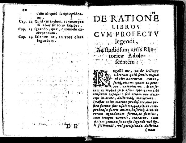 De ratione libros cum profectu legendi libellus, deq. vitanda moribus noxia lectione, oratio Francisci Sacchini e Societate Iesu