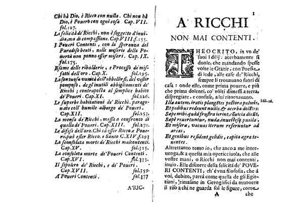 La pouerta contenta descritta, e dedicata a' ricchi non mai contenti dal P. Daniello Bartoli della Compagnia di Giesu