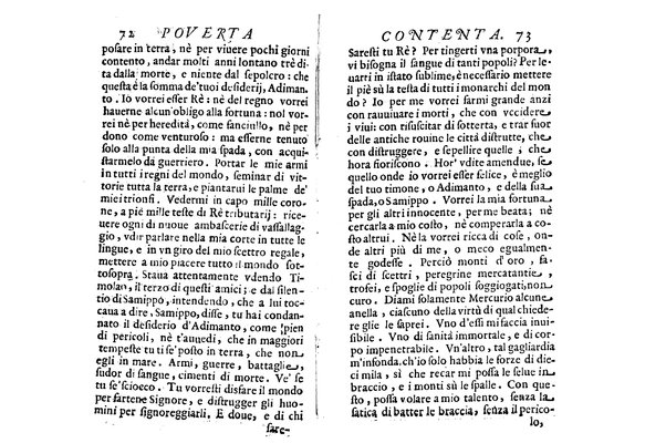 La pouerta contenta descritta, e dedicata a' ricchi non mai contenti dal P. Daniello Bartoli della Compagnia di Giesu