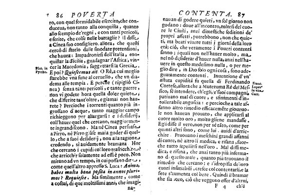 La pouerta contenta descritta, e dedicata a' ricchi non mai contenti dal P. Daniello Bartoli della Compagnia di Giesu