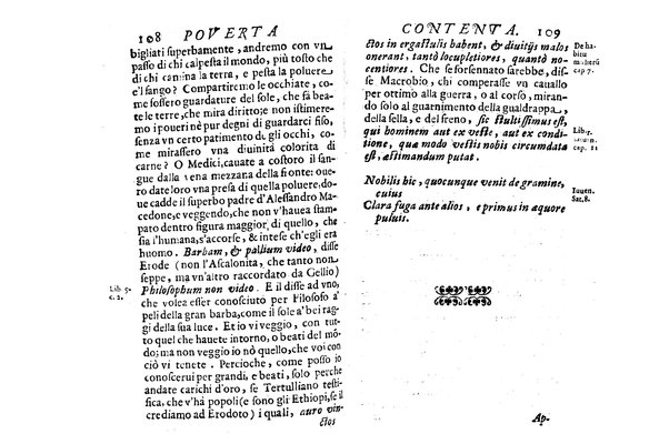 La pouerta contenta descritta, e dedicata a' ricchi non mai contenti dal P. Daniello Bartoli della Compagnia di Giesu