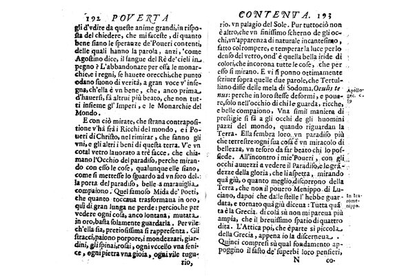 La pouerta contenta descritta, e dedicata a' ricchi non mai contenti dal P. Daniello Bartoli della Compagnia di Giesu