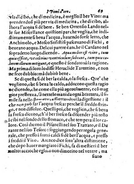 I pomi d'oro di Gio. Francisco Angelita Roco Academico Disuguale doue si contengono sue lettioni de'fichi l'una, e de'melloni l'altra. ... Aggiuntaui vna lettione della lumaca doue si proua, ch'ella sia maestra della vita humana. ...