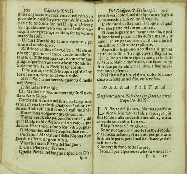 Tesoro delle gioie trattato curioso, nel quale si dichiara breuemente le virtù, qualità, e proprietà delle gioie, come perle, gemme, auori, ... e molt'altre cose più famose, e pregiate di tutti li diligentissimi scrittori antichi, ... lodate, stimate, e conosciute saluteuoli, e medicinali. Raccolto dall'Accademico Ardente Etereo. Reuisto, & accresciuto dall'Academico Cassinense Inquieto