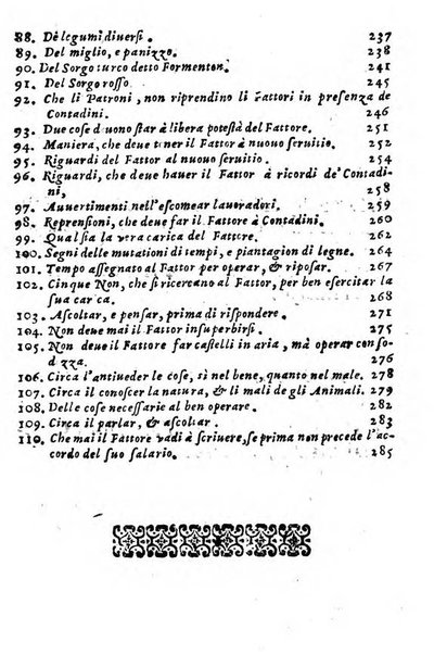 Cento, e dieci ricordi, che formano il buon fattor di villa di Giacomo Agostinetti. Ne' quali si tratta quello, e quanto deue sapere vn buon fattor di villa, ... Et in fine vna raccolta di rimedij per varie infermità di buoi, caualli, & altri animali. ...