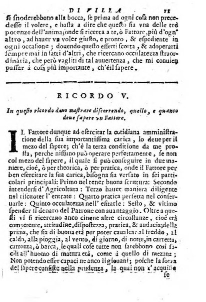 Cento, e dieci ricordi, che formano il buon fattor di villa di Giacomo Agostinetti. Ne' quali si tratta quello, e quanto deue sapere vn buon fattor di villa, ... Et in fine vna raccolta di rimedij per varie infermità di buoi, caualli, & altri animali. ...