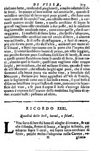 Cento, e dieci ricordi, che formano il buon fattor di villa di Giacomo Agostinetti. Ne' quali si tratta quello, e quanto deue sapere vn buon fattor di villa, ... Et in fine vna raccolta di rimedij per varie infermità di buoi, caualli, & altri animali. ...