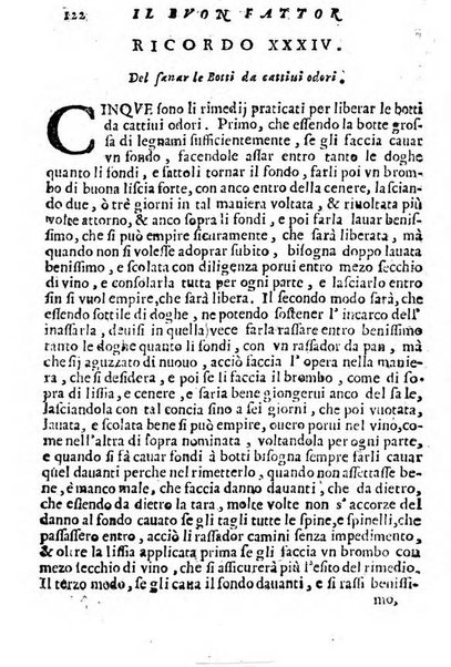 Cento, e dieci ricordi, che formano il buon fattor di villa di Giacomo Agostinetti. Ne' quali si tratta quello, e quanto deue sapere vn buon fattor di villa, ... Et in fine vna raccolta di rimedij per varie infermità di buoi, caualli, & altri animali. ...