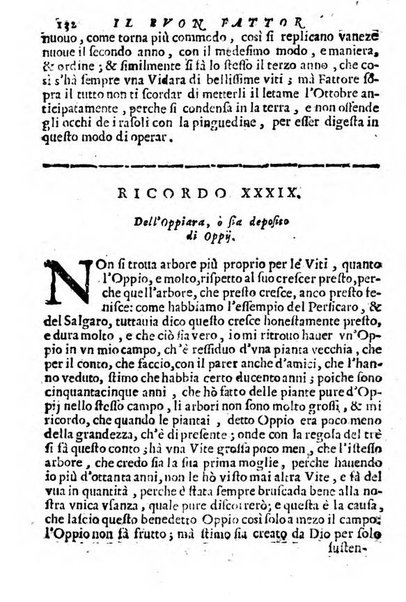 Cento, e dieci ricordi, che formano il buon fattor di villa di Giacomo Agostinetti. Ne' quali si tratta quello, e quanto deue sapere vn buon fattor di villa, ... Et in fine vna raccolta di rimedij per varie infermità di buoi, caualli, & altri animali. ...