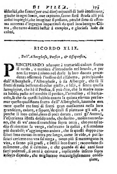 Cento, e dieci ricordi, che formano il buon fattor di villa di Giacomo Agostinetti. Ne' quali si tratta quello, e quanto deue sapere vn buon fattor di villa, ... Et in fine vna raccolta di rimedij per varie infermità di buoi, caualli, & altri animali. ...