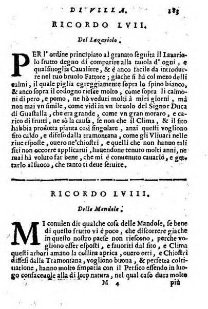Cento, e dieci ricordi, che formano il buon fattor di villa di Giacomo Agostinetti. Ne' quali si tratta quello, e quanto deue sapere vn buon fattor di villa, ... Et in fine vna raccolta di rimedij per varie infermità di buoi, caualli, & altri animali. ...
