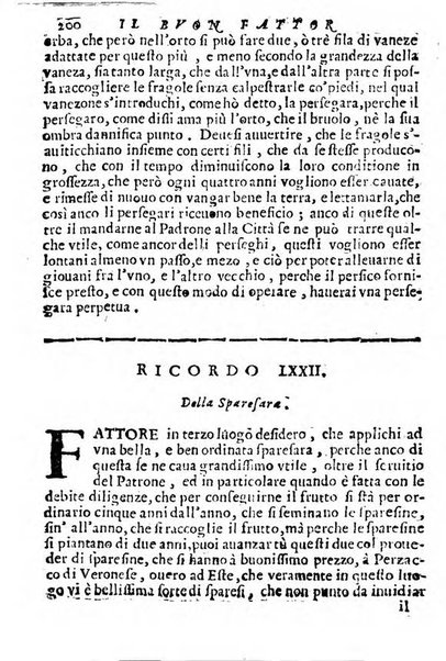 Cento, e dieci ricordi, che formano il buon fattor di villa di Giacomo Agostinetti. Ne' quali si tratta quello, e quanto deue sapere vn buon fattor di villa, ... Et in fine vna raccolta di rimedij per varie infermità di buoi, caualli, & altri animali. ...