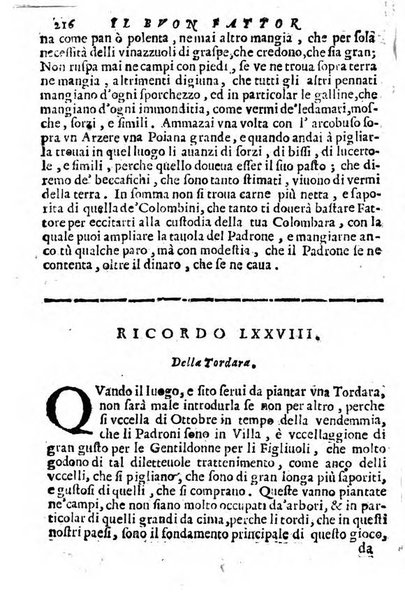 Cento, e dieci ricordi, che formano il buon fattor di villa di Giacomo Agostinetti. Ne' quali si tratta quello, e quanto deue sapere vn buon fattor di villa, ... Et in fine vna raccolta di rimedij per varie infermità di buoi, caualli, & altri animali. ...