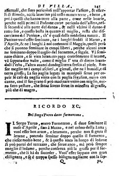 Cento, e dieci ricordi, che formano il buon fattor di villa di Giacomo Agostinetti. Ne' quali si tratta quello, e quanto deue sapere vn buon fattor di villa, ... Et in fine vna raccolta di rimedij per varie infermità di buoi, caualli, & altri animali. ...