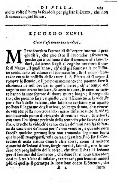 Cento, e dieci ricordi, che formano il buon fattor di villa di Giacomo Agostinetti. Ne' quali si tratta quello, e quanto deue sapere vn buon fattor di villa, ... Et in fine vna raccolta di rimedij per varie infermità di buoi, caualli, & altri animali. ...