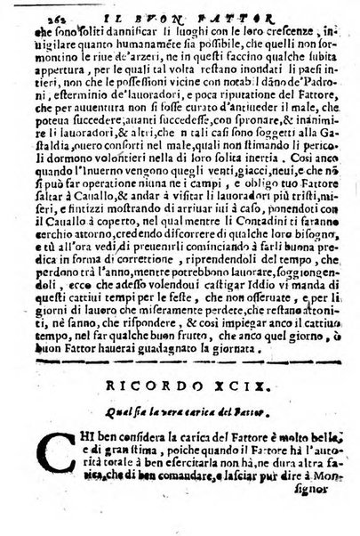 Cento, e dieci ricordi, che formano il buon fattor di villa di Giacomo Agostinetti. Ne' quali si tratta quello, e quanto deue sapere vn buon fattor di villa, ... Et in fine vna raccolta di rimedij per varie infermità di buoi, caualli, & altri animali. ...