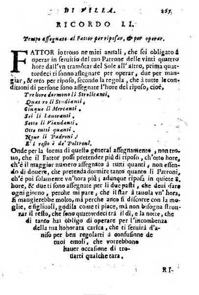 Cento, e dieci ricordi, che formano il buon fattor di villa di Giacomo Agostinetti. Ne' quali si tratta quello, e quanto deue sapere vn buon fattor di villa, ... Et in fine vna raccolta di rimedij per varie infermità di buoi, caualli, & altri animali. ...