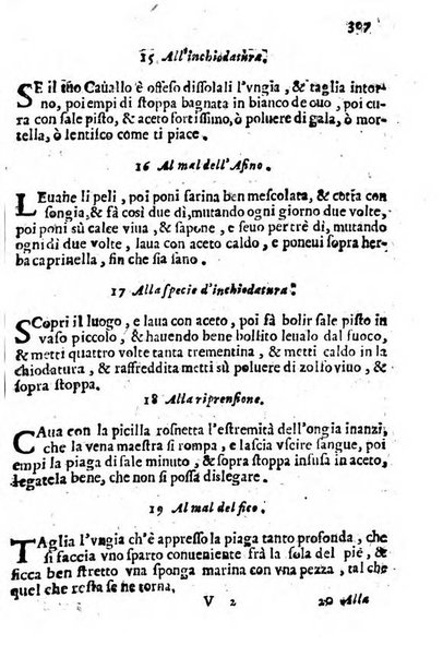 Cento, e dieci ricordi, che formano il buon fattor di villa di Giacomo Agostinetti. Ne' quali si tratta quello, e quanto deue sapere vn buon fattor di villa, ... Et in fine vna raccolta di rimedij per varie infermità di buoi, caualli, & altri animali. ...