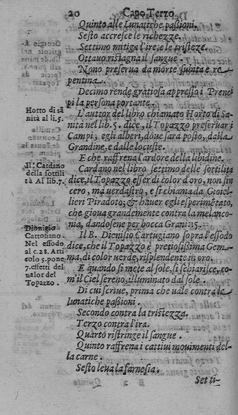 Il tesoro delle gioie, trattato marauiglioso, intorno alle vertuti, e proprieta' più rare di tutte le gioie, perle, ... Raccolto, & ordinato, per Cleandro Arnobio Academico Ardente Etereo: et hora in questi nouelli giorni dato alla luce del mondo; da Archangelo Riccio. ...