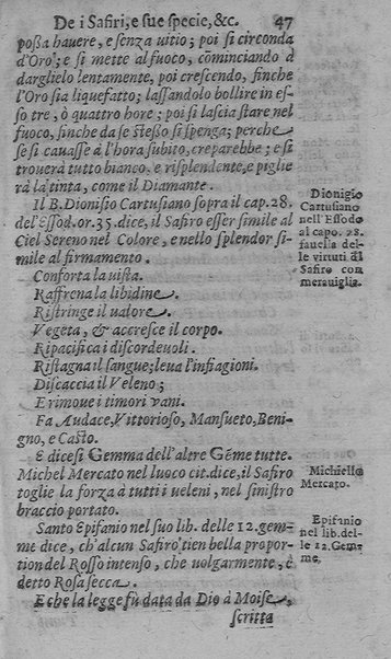 Il tesoro delle gioie, trattato marauiglioso, intorno alle vertuti, e proprieta' più rare di tutte le gioie, perle, ... Raccolto, & ordinato, per Cleandro Arnobio Academico Ardente Etereo: et hora in questi nouelli giorni dato alla luce del mondo; da Archangelo Riccio. ...