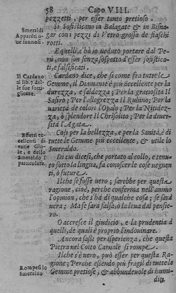 Il tesoro delle gioie, trattato marauiglioso, intorno alle vertuti, e proprieta' più rare di tutte le gioie, perle, ... Raccolto, & ordinato, per Cleandro Arnobio Academico Ardente Etereo: et hora in questi nouelli giorni dato alla luce del mondo; da Archangelo Riccio. ...