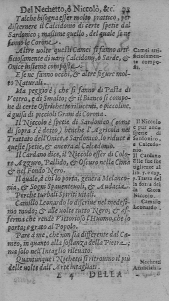 Il tesoro delle gioie, trattato marauiglioso, intorno alle vertuti, e proprieta' più rare di tutte le gioie, perle, ... Raccolto, & ordinato, per Cleandro Arnobio Academico Ardente Etereo: et hora in questi nouelli giorni dato alla luce del mondo; da Archangelo Riccio. ...