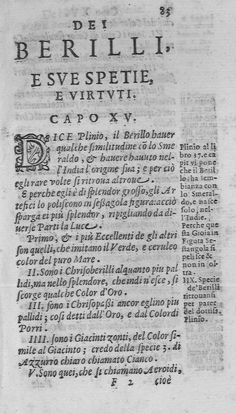 Il tesoro delle gioie, trattato marauiglioso, intorno alle vertuti, e proprieta' più rare di tutte le gioie, perle, ... Raccolto, & ordinato, per Cleandro Arnobio Academico Ardente Etereo: et hora in questi nouelli giorni dato alla luce del mondo; da Archangelo Riccio. ...