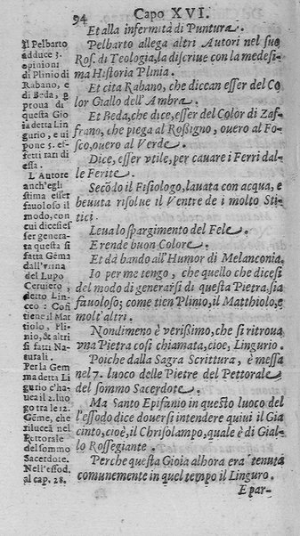 Il tesoro delle gioie, trattato marauiglioso, intorno alle vertuti, e proprieta' più rare di tutte le gioie, perle, ... Raccolto, & ordinato, per Cleandro Arnobio Academico Ardente Etereo: et hora in questi nouelli giorni dato alla luce del mondo; da Archangelo Riccio. ...