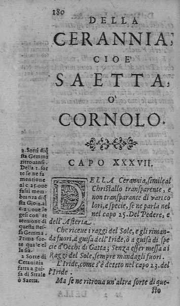 Il tesoro delle gioie, trattato marauiglioso, intorno alle vertuti, e proprieta' più rare di tutte le gioie, perle, ... Raccolto, & ordinato, per Cleandro Arnobio Academico Ardente Etereo: et hora in questi nouelli giorni dato alla luce del mondo; da Archangelo Riccio. ...