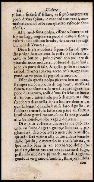 L'arte di ben cucinare, et instruire i men periti in questa lodeuole professione. Doue anco s'insegna à far pasticci, sapori, ... Di Bartolomeo Stefani cuoco di S.A.S. di Mantoua