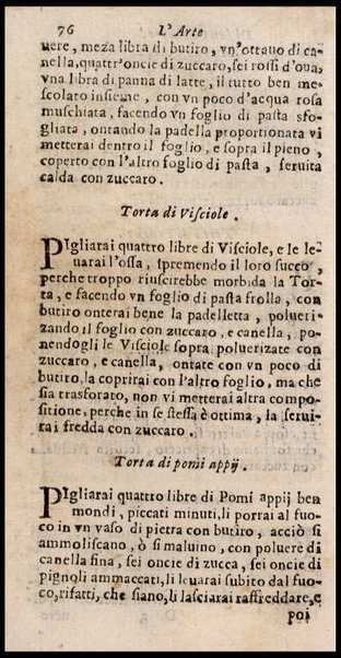 L'arte di ben cucinare, et instruire i men periti in questa lodeuole professione. Doue anco s'insegna à far pasticci, sapori, ... Di Bartolomeo Stefani cuoco di S.A.S. di Mantoua